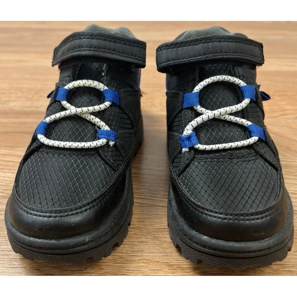 Carter's Hart Winter Boots Toddler Boys Size 8 Black Hook & Loop Closure NEW